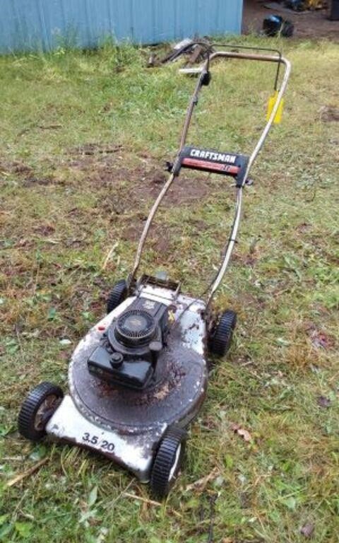 CRAFTSMAN PUSH MOWER- COMPRESSION WHEN PULLED