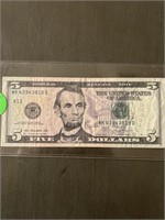 $5.00 STAR NOTE