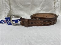 Tony Lama Leather Belt Sz 46