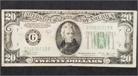 1934 $20 Federal Reserve Note Chicago, Nice