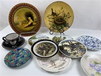 Antique vintage plate collection