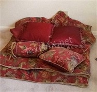 Decorative Maroon Comforter Set