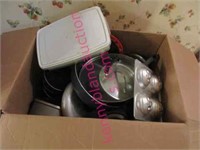 lrg box: pots & pans -wilton pumpkin muffin pan