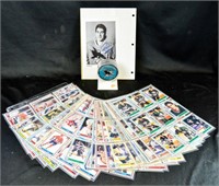SIGNED PUCK +1990-91 WHL HOCKEY CARDS COMPLETE SET