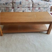 Oak coffee table 4ftx 17" wide
