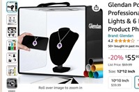 Glendan Portable Photo Studio Light Box,12"x12"