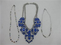 Lot Of 3 Fashion Jewelry Necklaces