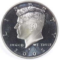 2005-S 90% Silver Proof Kennedy Half Dollar