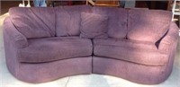 Large overstuffed La-Z-Boy 2 piece sectional sofa