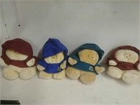 4 collectible chubbles stuffed dolls