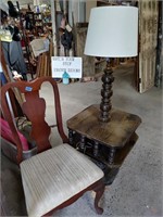 Chair and Lamp End Table