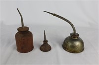 Antique Metal Oiling Cans