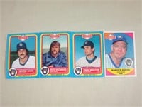 (4) 1980's Gardner's Brewers Baseball Star