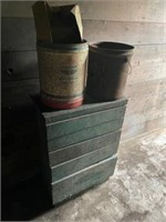 Old Standard bucket & Primitive chest
