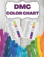 $13  DMC Color Chart: Named and numbered.