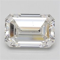 Igi Certified Emerald Cut 9.60ct Si1 Lab Diamond