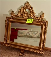 Antique mirror w/ candle holder 22" x 29"