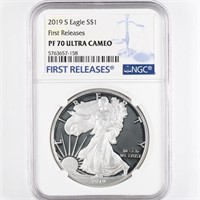 2019-W Proof Silver Eagle NGC PF70 UC