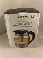 Chefman 1.8 L Cordless Glass Electric Kettle