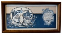 Framed Tabasco Brand Oyster Advertising Sign Print