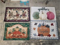 (4) Fall Welcome Mats