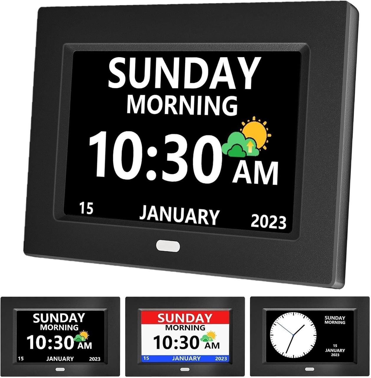 MRCHYDZ 7 Digital Clock  5 Alarms  Black