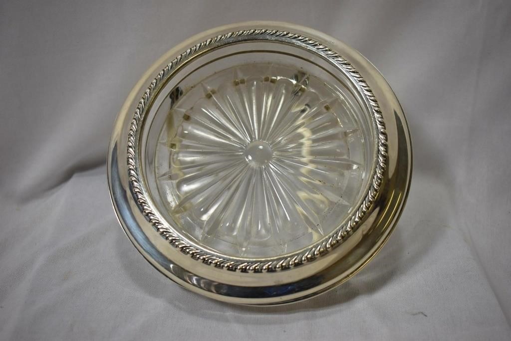 A Wallace Sterling Rim Coaster