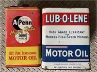 Two Vintage Oil Advertising Tins.