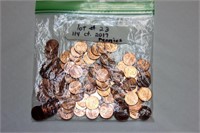 2017 Penny, 114 coins