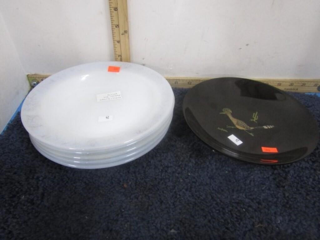 FEDERAL SCRIBBLE PLATES AND COUROC BOWL