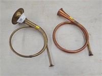 (2) Copper & Brass Bugles