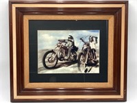 Framed Signed 10x15” Easy Rider Painting