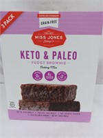 Miss Jones keto & paleo brownie mix 3- 10.57oz