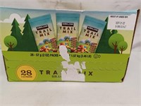 Kirkland trail mix snack packs 28ct. Best by: 9/22