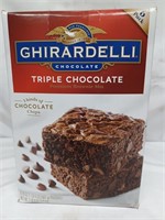 Ghirardelli triple chocolate brownie mix 6- 20oz