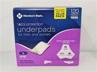 TOTAL PROTECTION UNDERPADS - 120 PACK