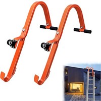 Heavy Duty Ladder Roof Hook with Wheel Rubber Gri