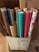 GREAT VARIETY ROLLS WRAPPING PAPER AND RIBBONS