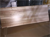 36x96 Finished Soft Maple Butcher Block Countertop