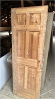 New pine door