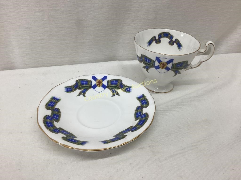 Vintage Adderley china teacup and saucer set
