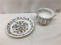 Happy Anniversary Teacup and Saucer