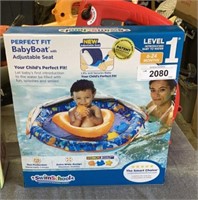Perfect fit baby boat adjustable seat