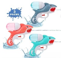 Wisairt Water Guns for Kids, 3 Packs Shark Squirt