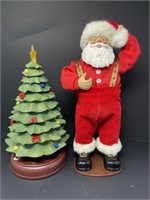 Animated Santa and Christmas Tree