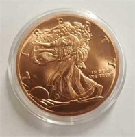 1 Ounce Walking Liberty Copper Round