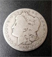 1891-P Morgan Dollar