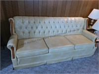 nice vintage vinyl couch cream and color