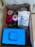 Miscellaneous sewing supplies to include four