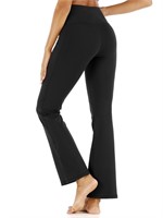 C68  Avamo Yoga Bootcut Pants, High Waist, Pockets